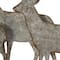Glitzhome; Glitzhome® 13" Galvanized Metal & Wood Reindeer Tabletop Décor; Category:Christmas Tabletop Decor; Image:5